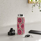Large Medallion Suzani Bokhara Uzbek Embroidery Print Water Bottle Gallery Image 4