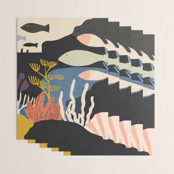 Deep Sea Calm Wrapping Paper Gallery Image 3