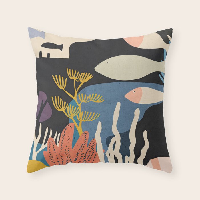 Deep Sea Calm Throw Pillow Gallery Image 6