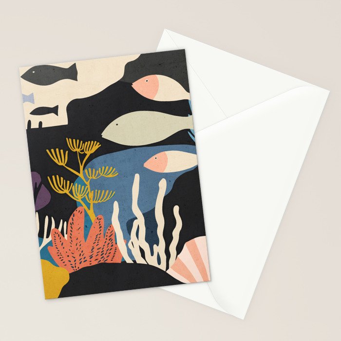 Deep Sea Calm Stationery Card Gallery Image 2