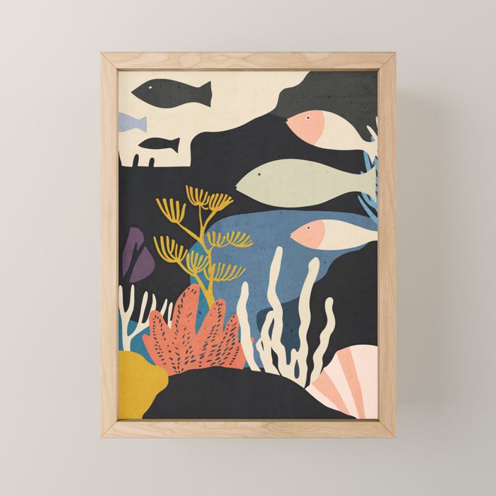 Deep Sea Calm Mini Art Print Gallery Image 1