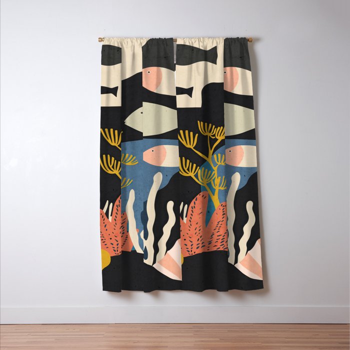 Deep Sea Calm Window Curtain Gallery Image 3