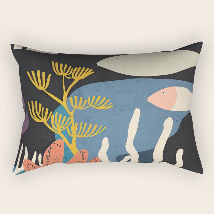 Deep Sea Calm Rectangular Pillow Gallery Image 1
