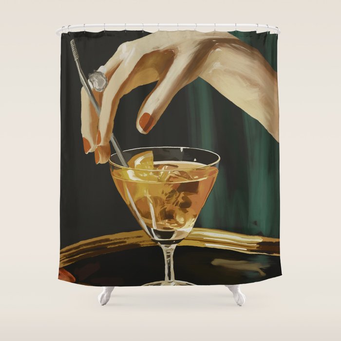 Cocktail 3 Shower Curtain Gallery Image 1