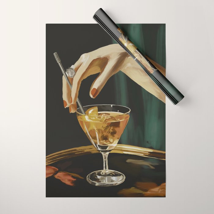 Cocktail 3 Wrapping Paper Gallery Image 1