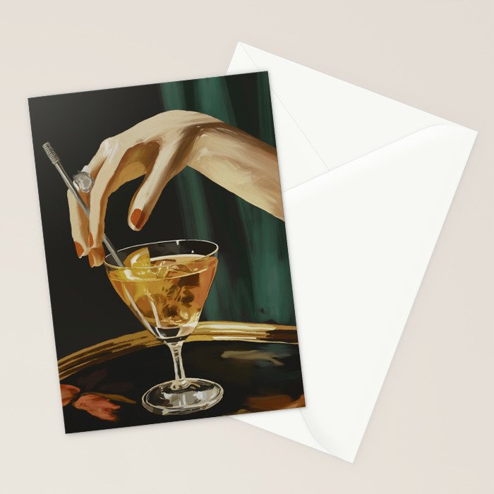 Cocktail 3 Stationery Card Gallery Image 2
