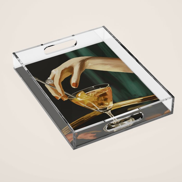Cocktail 3 Acrylic Tray Gallery Image 1