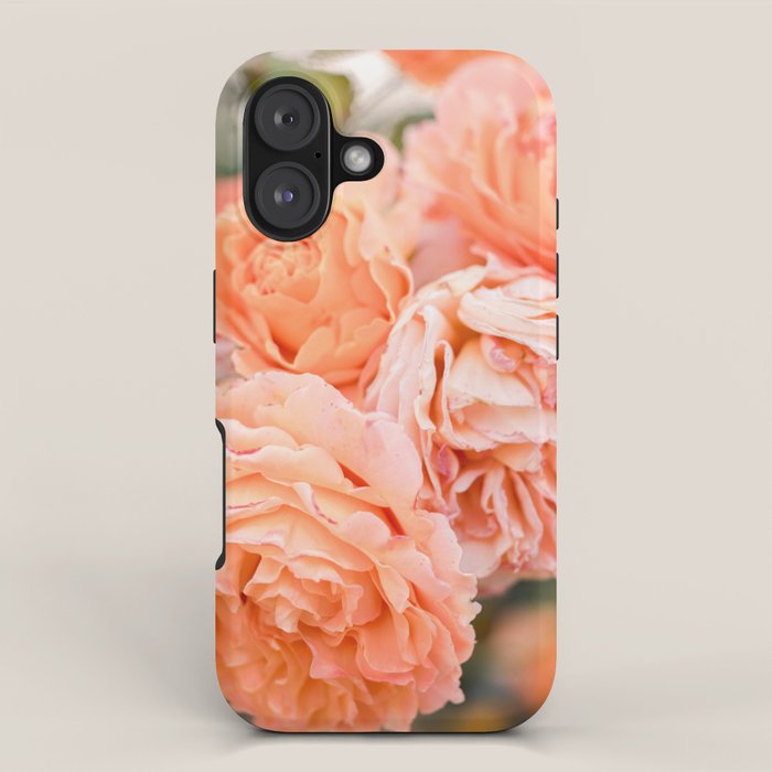 Coral Roses | Ostuni botanical garden photography | Puglia Italy iPhone Case Gallery Image 1