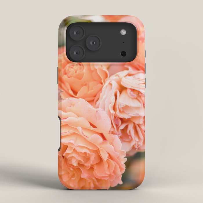 Coral Roses | Ostuni botanical garden photography | Puglia Italy iPhone Case Gallery Image 4