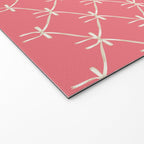 Bows & Ribbons Pattern LII Coral Pink Welcome Mat Gallery Image 2