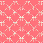 Bows & Ribbons Pattern LII Coral Pink Coffee Mug Gallery Image 2