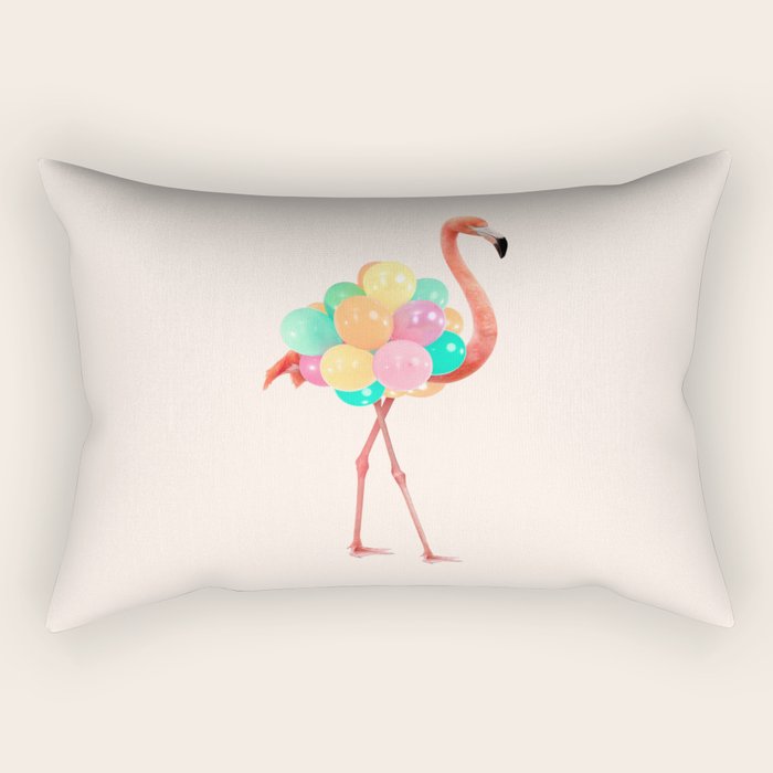 FLAMINGO PARTY Rectangular Pillow Gallery Image 2