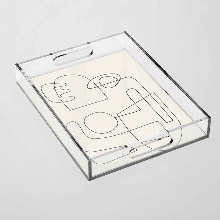 Minimal Abstract Shapes 02 Acrylic Tray Gallery Image 1