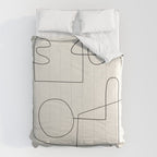 Minimal Abstract Shapes 02 Comforter Gallery Image 6