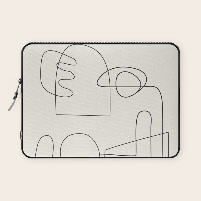 Minimal Abstract Shapes 02 Laptop Sleeve Gallery Image 1