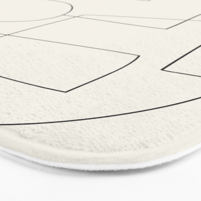 Minimal Abstract Shapes 02 Bath Mat Gallery Image 3