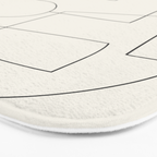 Minimal Abstract Shapes 02 Bath Mat Gallery Image 3
