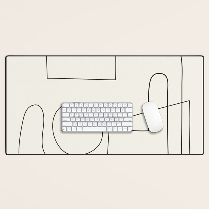 Minimal Abstract Shapes 02 Desk Mat Gallery Image 1