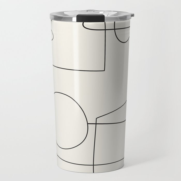 Minimal Abstract Shapes 02 Travel Mug Gallery Image 1