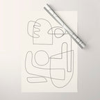 Minimal Abstract Shapes 02 Wrapping Paper Gallery Image 1