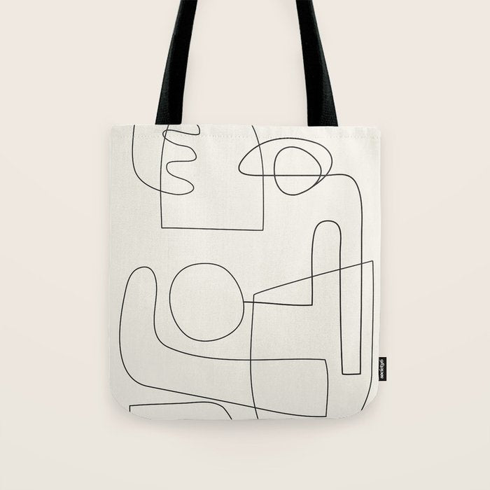 Minimal Abstract Shapes 02 Tote Bag Gallery Image 1