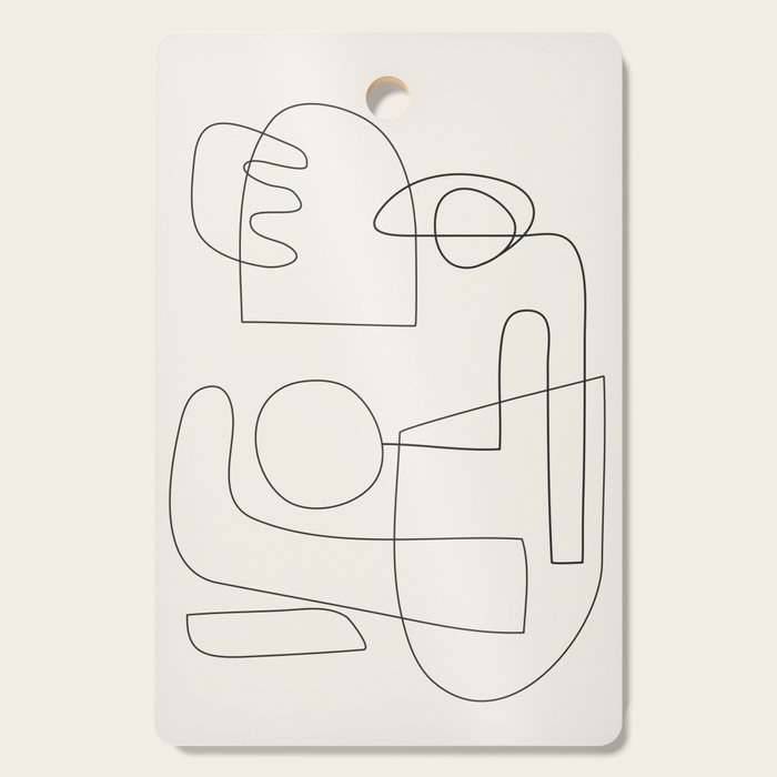 Minimal Abstract Shapes 02 Cutting Board Gallery Image 1