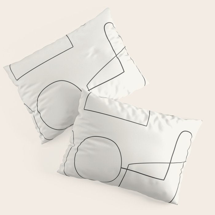 Minimal Abstract Shapes 02 Pillow Sham Gallery Image 3