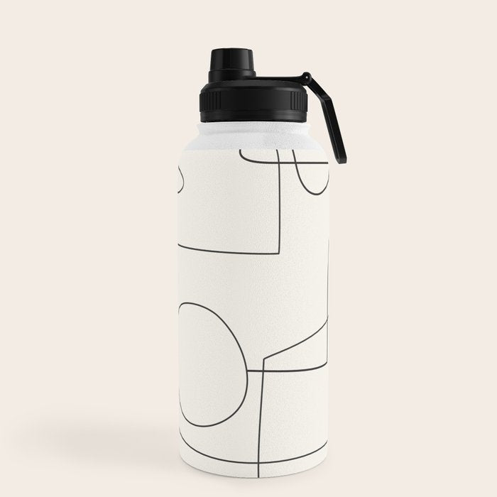 Minimal Abstract Shapes 02 Water Bottle Gallery Image 5