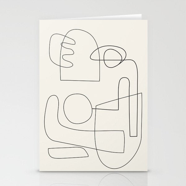 Minimal Abstract Shapes 02 Stationery Card Gallery Image 2