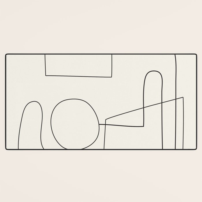 Minimal Abstract Shapes 02 Desk Mat Gallery Image 3