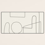 Minimal Abstract Shapes 02 Desk Mat Gallery Image 3