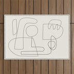 Minimal Abstract Shapes 02 Outdoor Rug Gallery Image 1