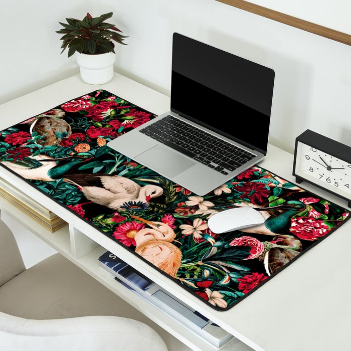 Long Leggend Birds II Desk Mat Gallery Image 2