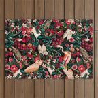 Long Leggend Birds II Outdoor Rug Gallery Image 1