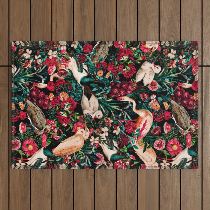 Long Leggend Birds II Outdoor Rug Gallery Image 1