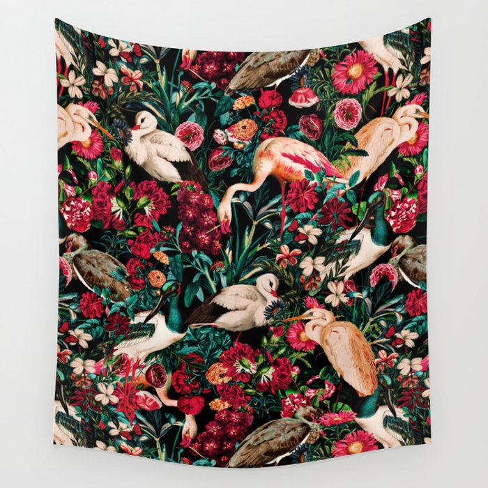 Long Leggend Birds II Wall Tapestry Gallery Image 1