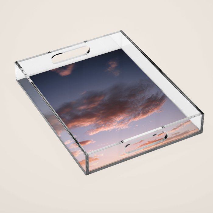 Sky on fire | Pastel Sunset in Playa Grande Costa Rica | Travel print  Acrylic Tray Gallery Image 1
