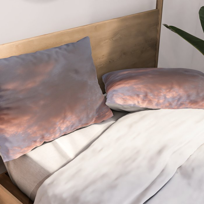 Sky on fire | Pastel Sunset in Playa Grande Costa Rica | Travel print  Pillow Sham Gallery Image 2