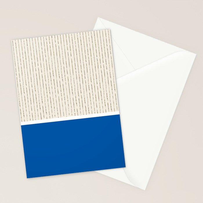 Sand Blue Stationery Card Gallery Image 2