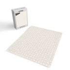 Pale Neutral Beige and White Framed Check Pattern Jigsaw Puzzle Gallery Image 2