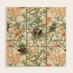 Lush colorful exotic garden B Wood Wall Art Gallery Image 1
