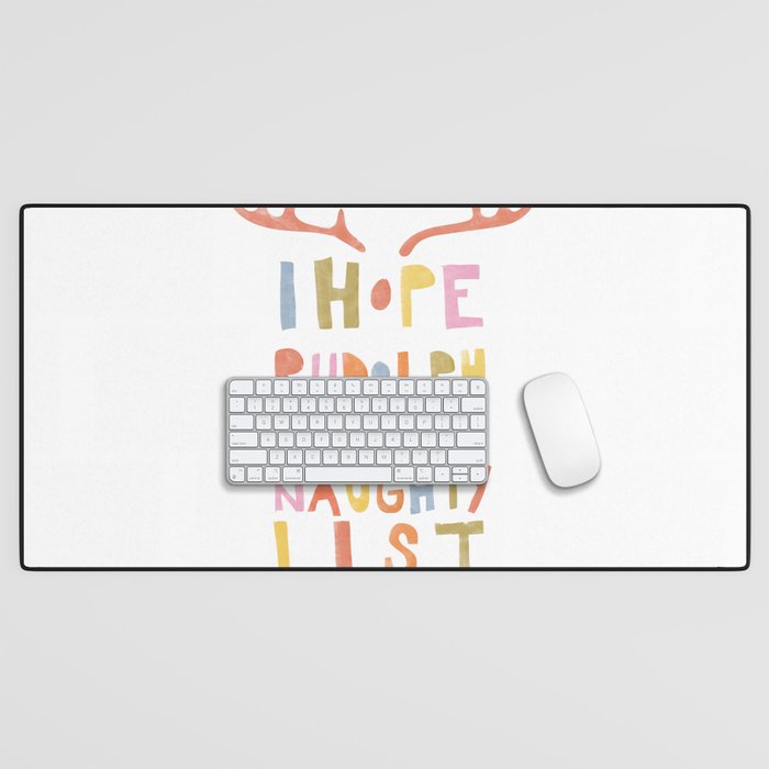Hope Rudolph Eats The Naughty List Desk Mat Gallery Image 1
