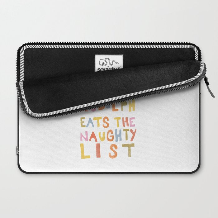 Hope Rudolph Eats The Naughty List Laptop Sleeve Gallery Image 2