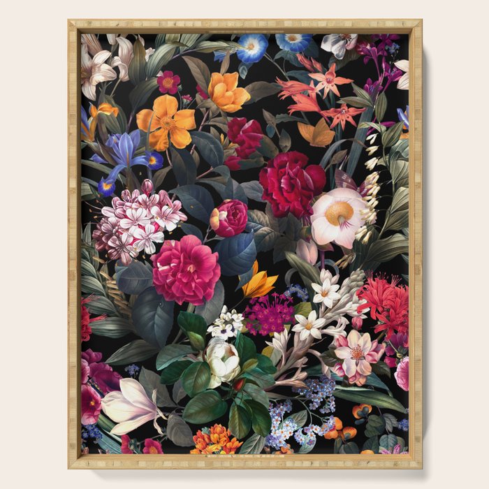Floral Spice II - Night Serving Tray Gallery Image 1