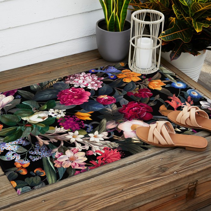 Floral Spice II - Night Outdoor Rug Gallery Image 2
