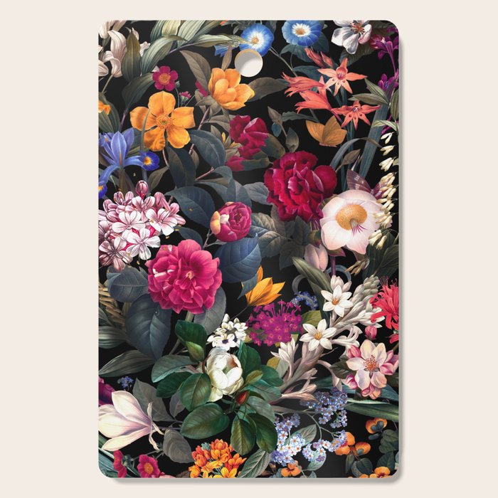 Floral Spice II - Night Cutting Board Gallery Image 1
