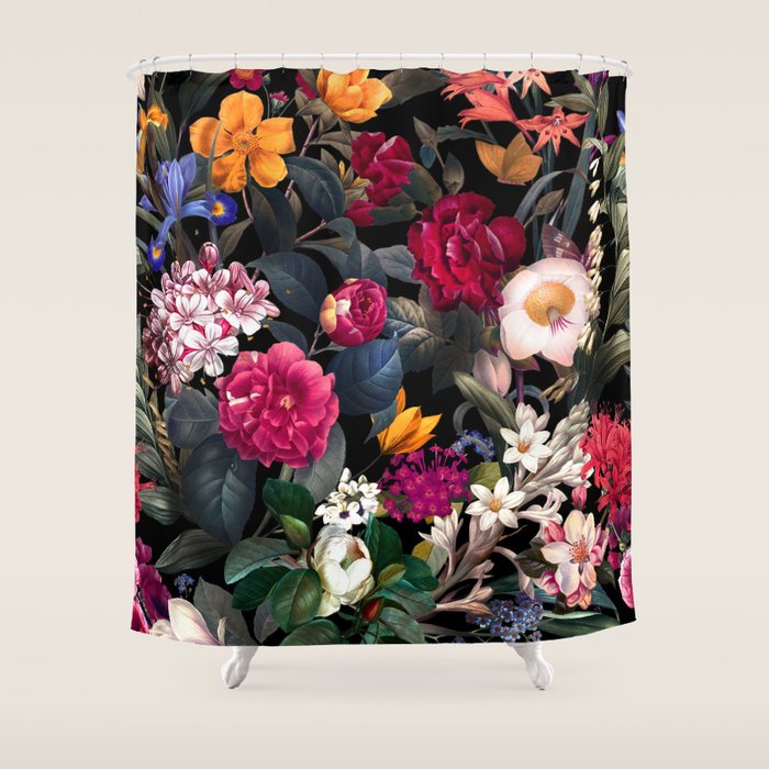 Floral Spice II - Night Shower Curtain Gallery Image 1