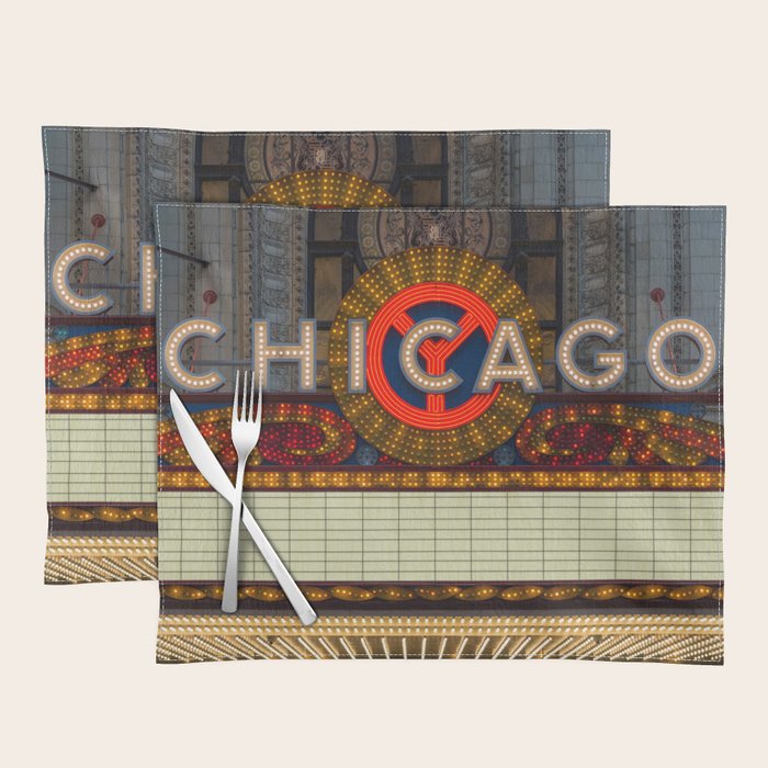 Glowing Chicago Placemat Gallery Image 1
