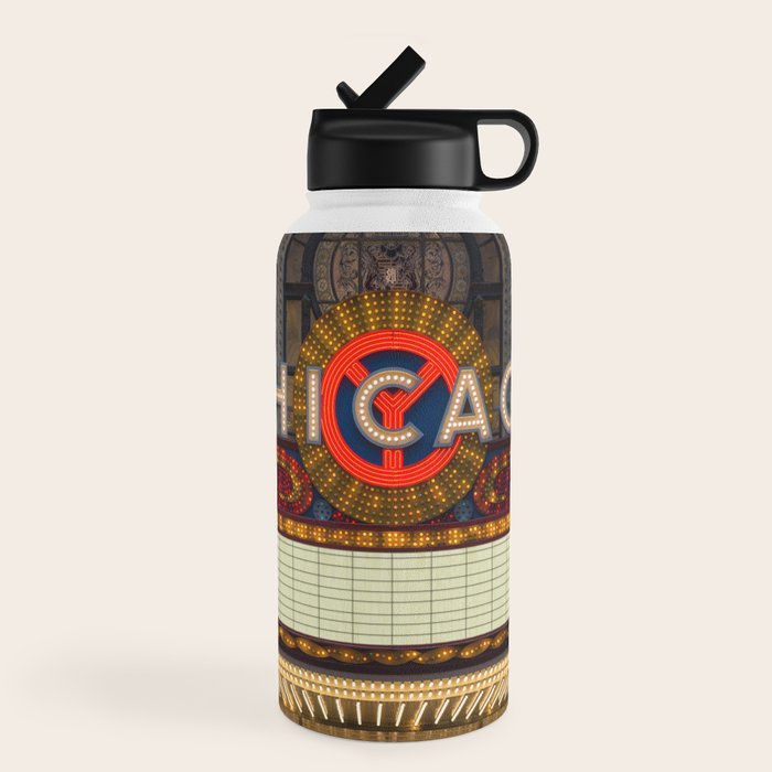 Glowing Chicago Water Bottle Gallery Image 4