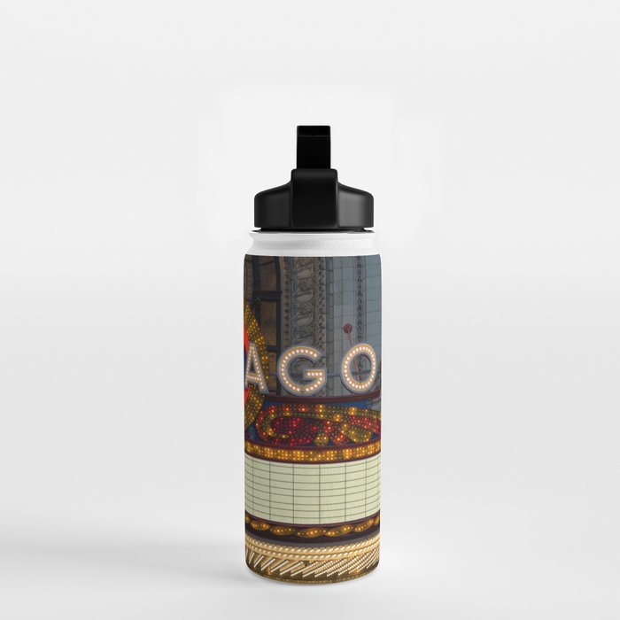Glowing Chicago Water Bottle Gallery Image 2